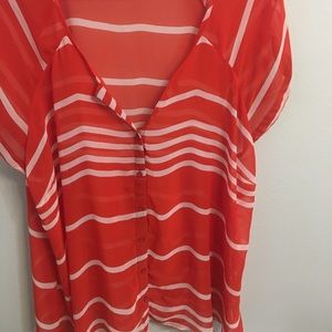 Old navy chiffon button up